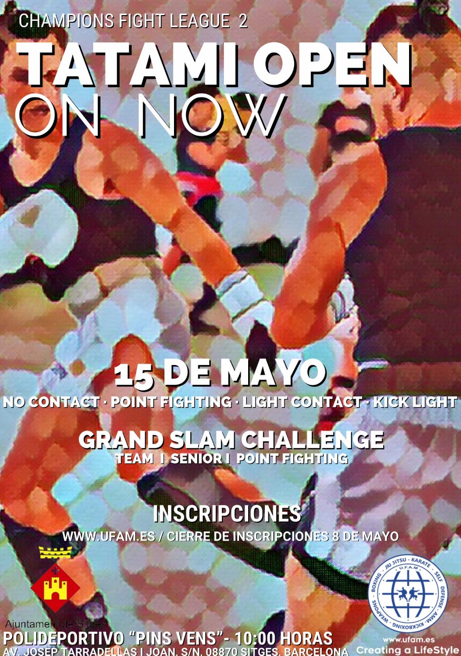 Próxima participación en Tatami Champions Fight League 2 Sitges